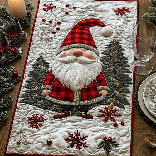 Cozy Gnome Quilted Table Runner NCU0DV1884