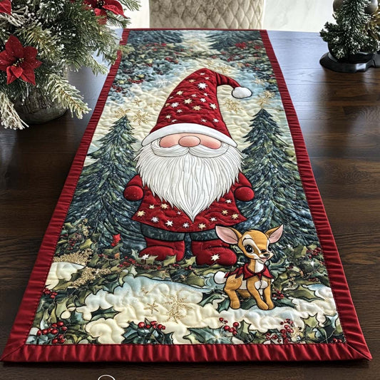 Cozy Gnome Quilted Table Runner NCU0NT1850