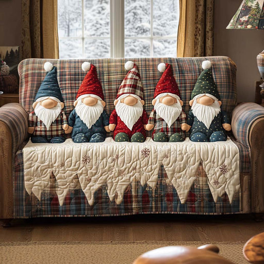 Cozy Gnomes Quilted Sofa Cover NCU0NT10740