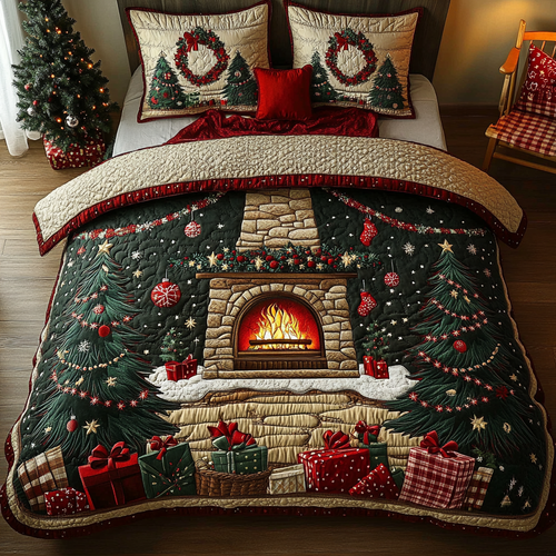 Cozy Hearth 3-Piece Quilted Bedding Set NCU0DK9839