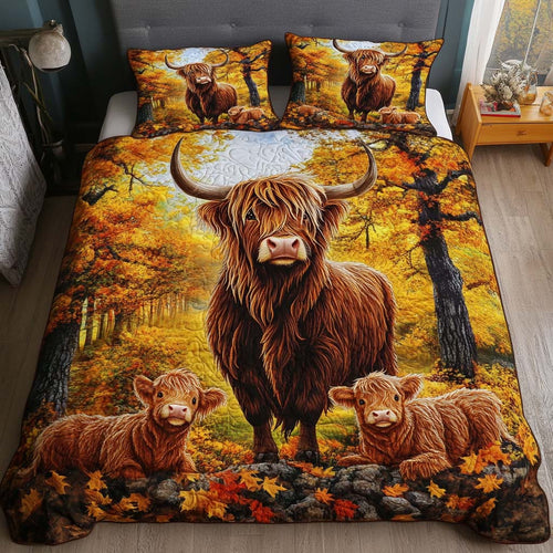 Cozy Highland 3-Piece Quilted Bedding Set NCU0NT9258