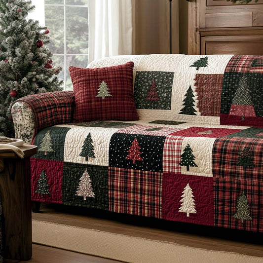 Cozy Holiday Quilted Sofa Cover NCU0NT10751