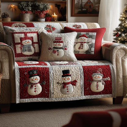 Cozy Holiday Quilted Sofa Cover NCU0NT11039