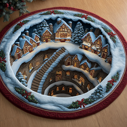 Cozy Hollow Quilted Round Mat NCU0DK11145