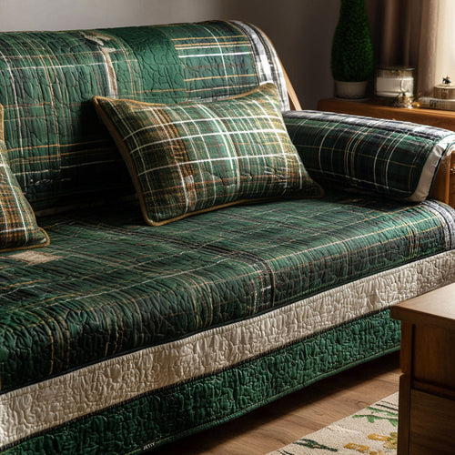 Cozy Hug Quilted Sofa Cover NCU0PT9670