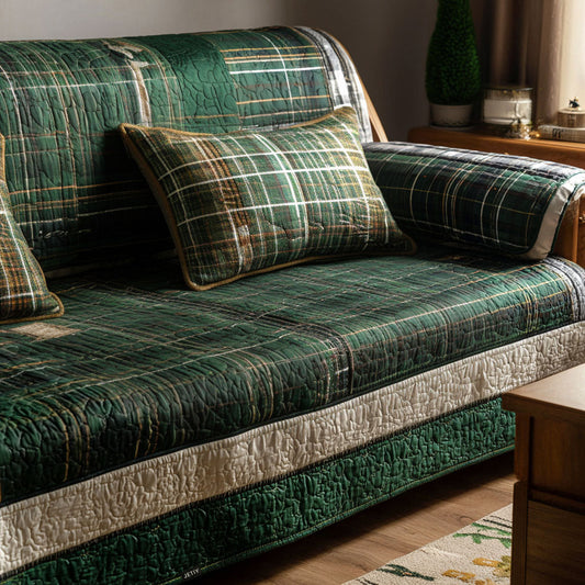 Cozy Hug Quilted Sofa Cover NCU0PT9670