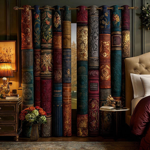 Cozy Library Quilted Curtains NCU0DV9375