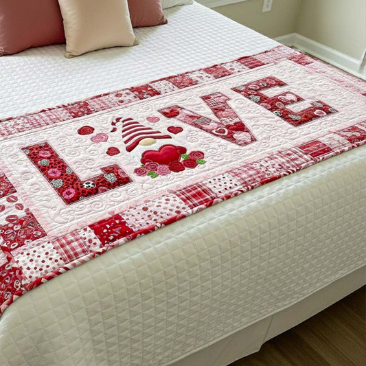 Cozy Love Mood Quilted Bed Runner NCU0NT11660