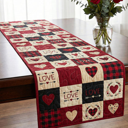 Cozy Love Quilted Table Runner NCU0NT12121