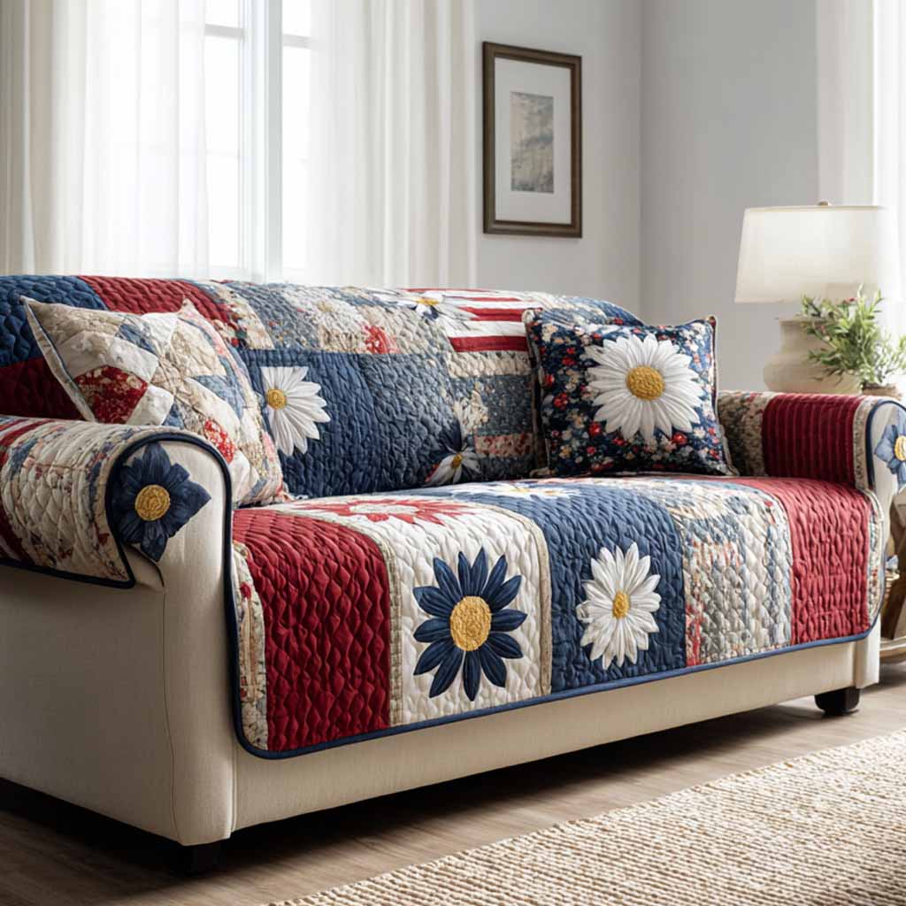 Cozy Mama Quilted Sofa Cover NCU0XD2324