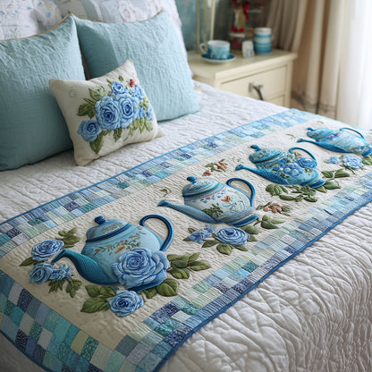Cozy Morning Tea Quilted Bed Runner NCU0TH3563