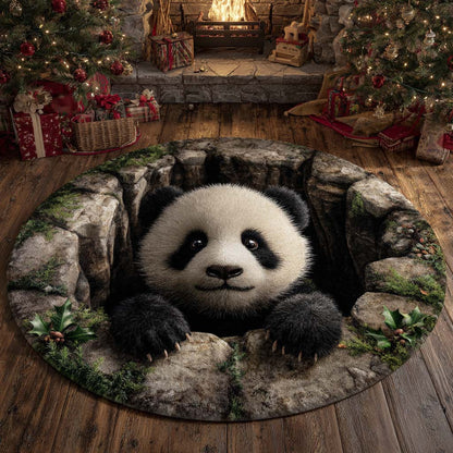 Cozy Panda Pit Round Carpet NCU0XD1374