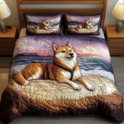 Cozy Paws 3-Piece Quilted Bedding Set NCU0VH2143