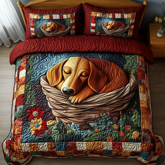Cozy Paws 3-Piece Quilted Bedding Set NCU0VH2200