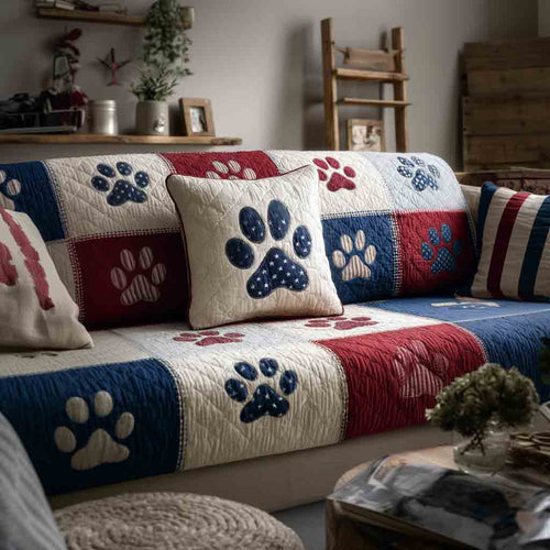 Cozy Paws Quilted Sofa Cover NCU0NT12246