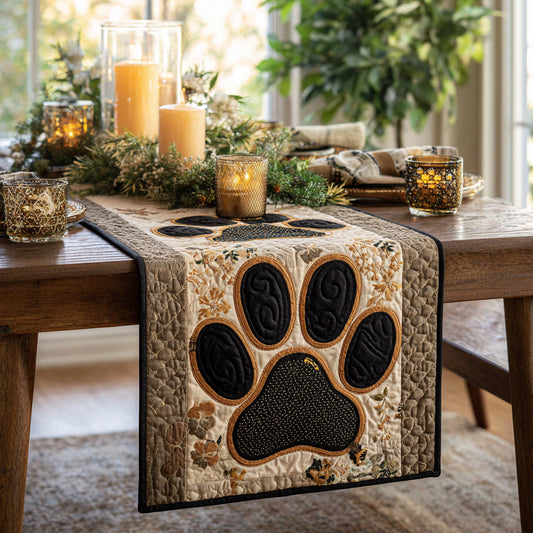 Cozy Paws Quilted Table Runner NCU0DV8955