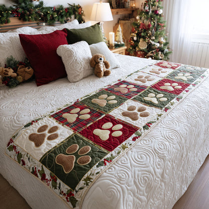 Cozy Pawtrail Quilted Bed Runner NCU0TV1172