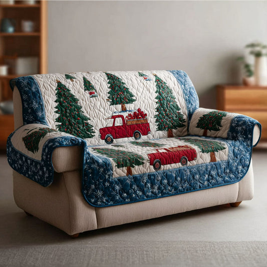 Cozy Pine Retreat Quilted Sofa Cover NCU0PT9768