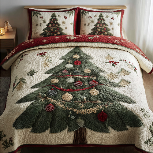 Cozy Pines 3-Piece Quilted Bedding Set NCU0DK11377