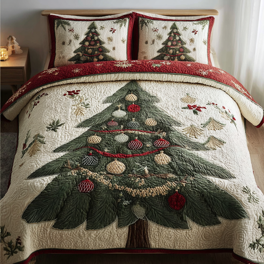 Cozy Pines 3-Piece Quilted Bedding Set NCU0DK11377