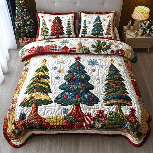 Cozy Pines 3-Piece Quilted Bedding Set NCU0TD1971