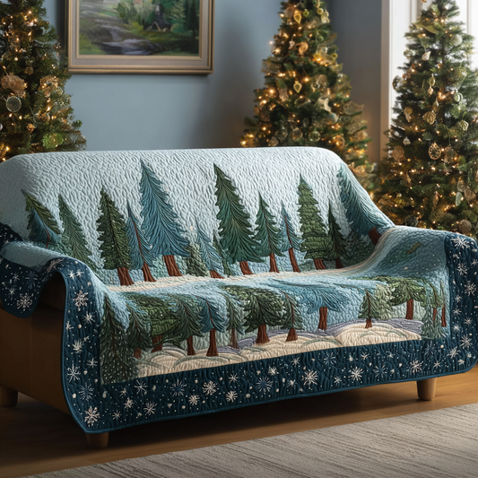 Cozy Pines Quilted Sofa Cover NCU0DK11469