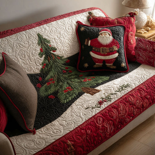 Cozy Pines Quilted Sofa Cover NCU0PT9800