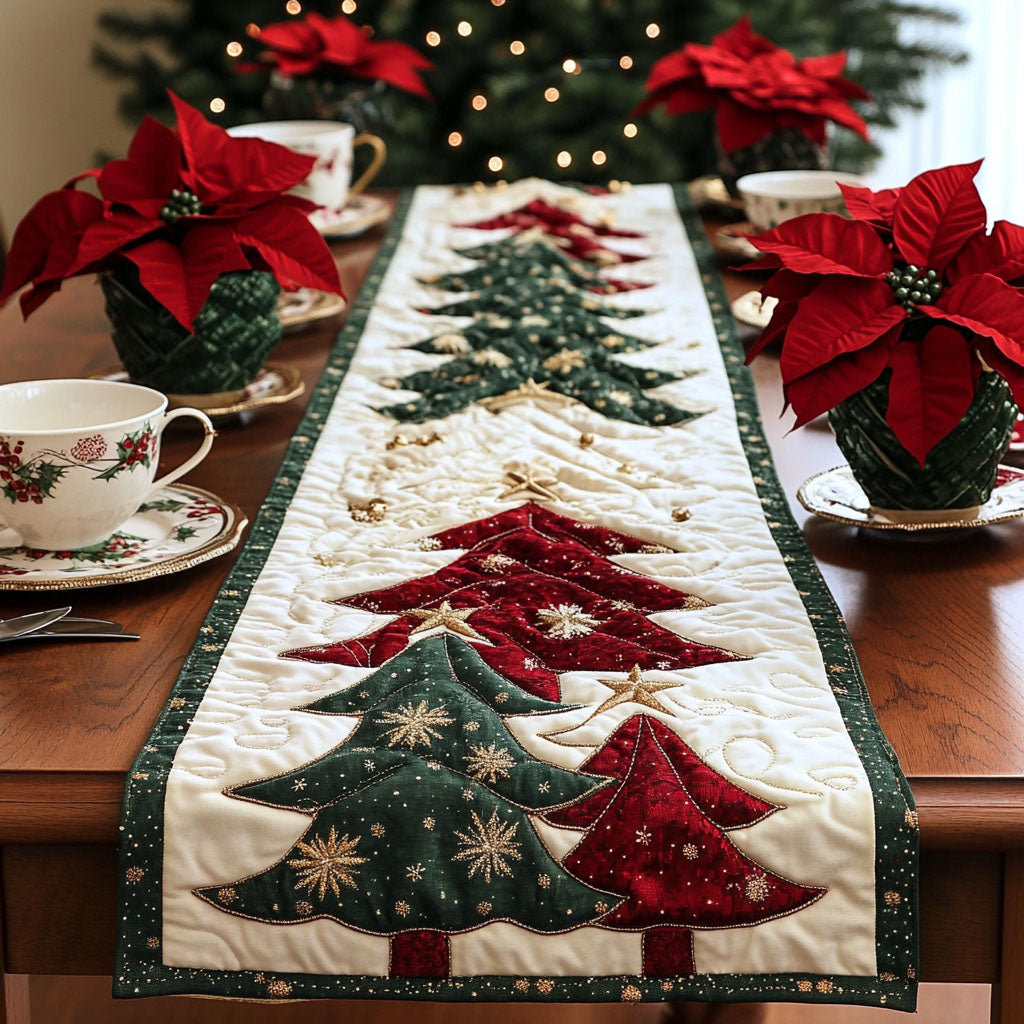 Cozy Pines Quilted Table Runner NCU0DK11543