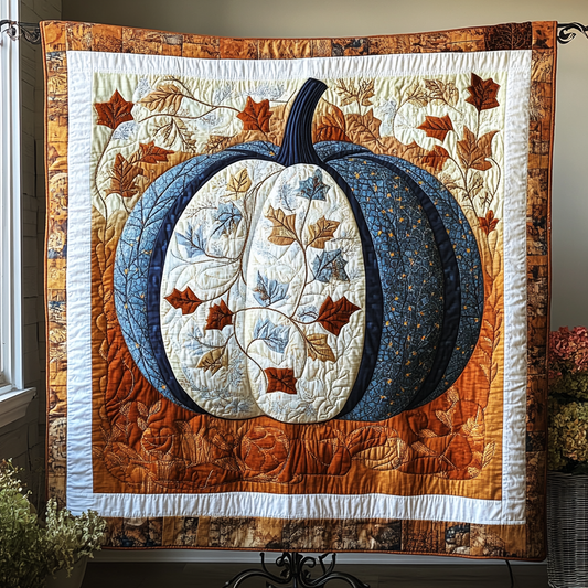 Cozy Pumpkin Quilted Blanket NCU0DK9166