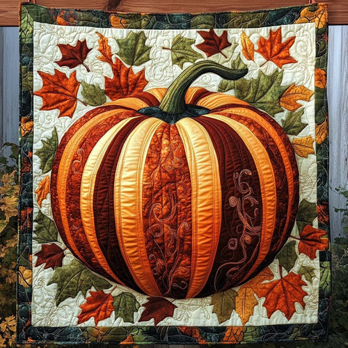 Cozy Pumpkin Quilted Blanket NCU0NT1337