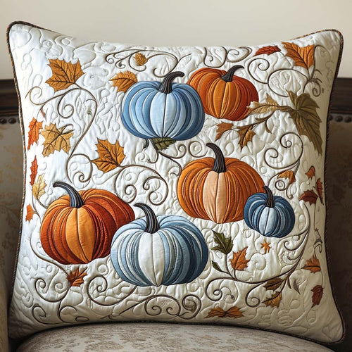 Cozy Pumpkins Quilted Pillow Case NCU0NT8786