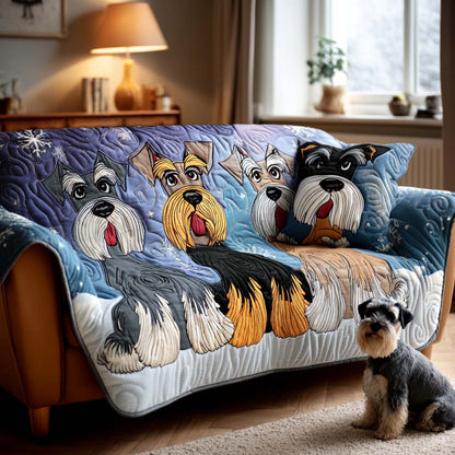 Schnauzer Quilted Sofa Cover NCU0VT357