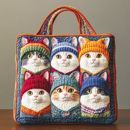 Cozy Purrland Quilted Tote Bag NCU0TD1169
