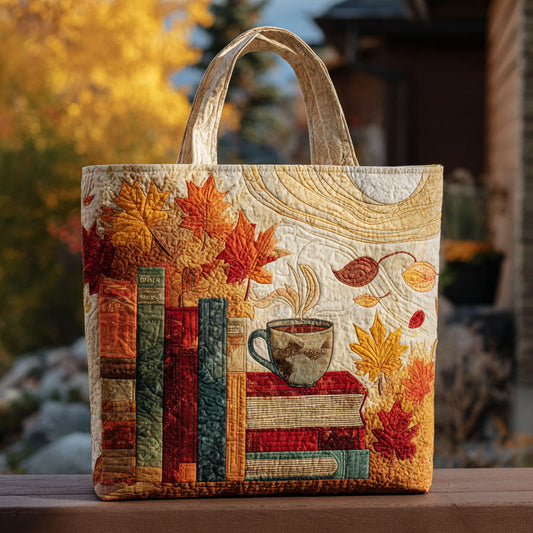 Cozy Reads Quilted Tote Bag NCU0PT8289