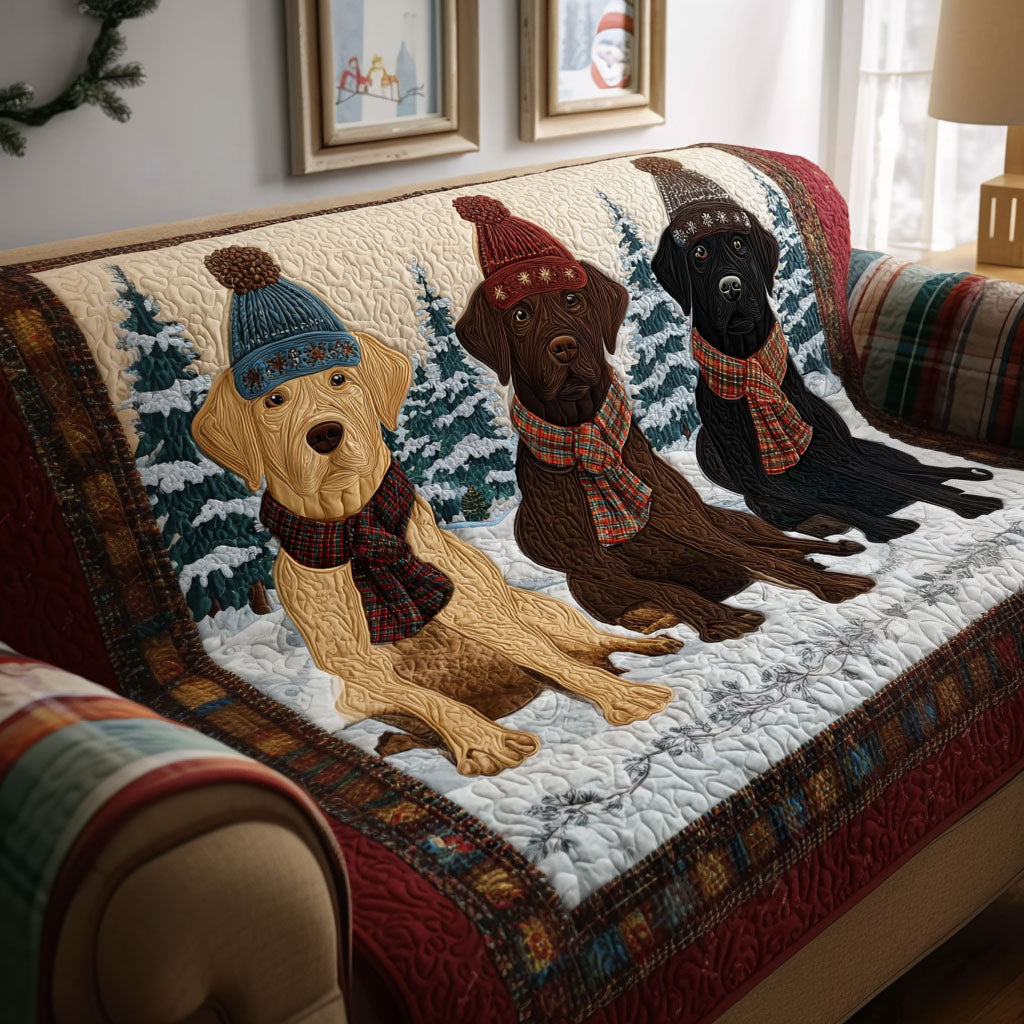 Cozy Retriever Quilted Sofa Cover NCU0PT10100