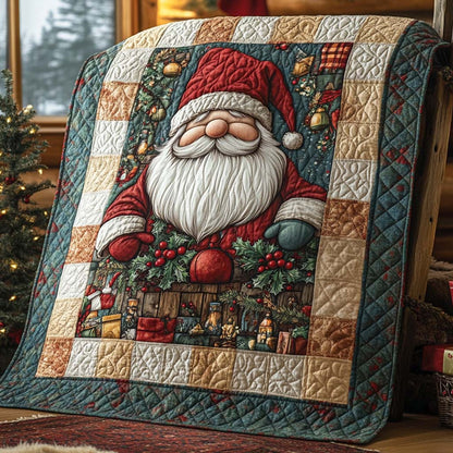 Cozy Santa Hearth Quilted Blanket NCU0XD704