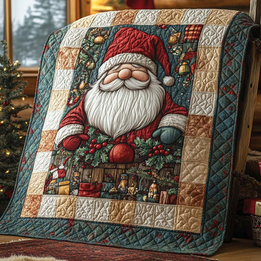Cozy Santa Hearth Quilted Blanket NCU0XD704