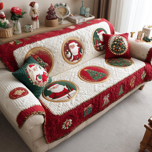 Cozy Santa Quilted Sofa Cover NCU0TD1902