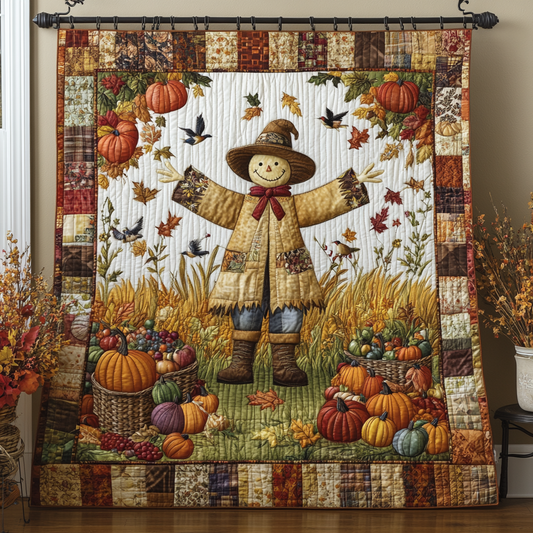 Cozy Scarecrow Quilted Blanket NCU0DK9112