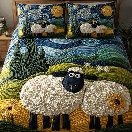 Cozy Sheep Quilted Bedding Set NCU0TH3054