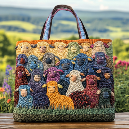 Cozy Sheep Quilted Tote Bag NCU0DK9012