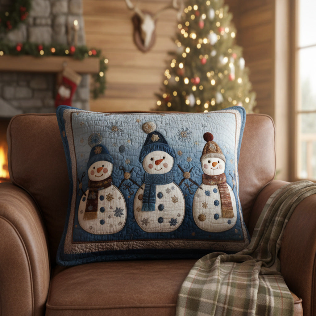 Cozy Snow Friends Quilted Pillow Case NCU0PT10368