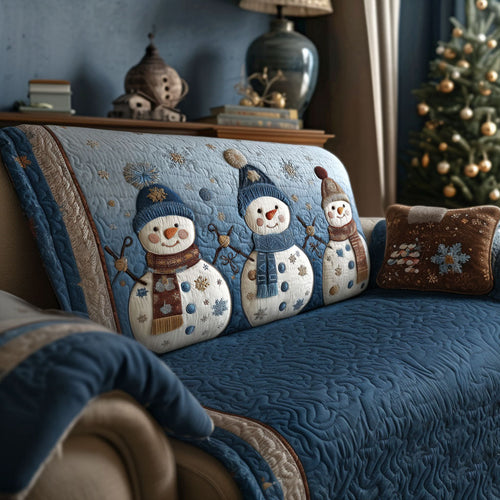 Cozy Snow Friends Quilted Sofa Cover NCU0PT10368