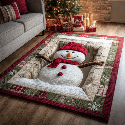 Cozy Snowman Area Rug NCU0DK11200