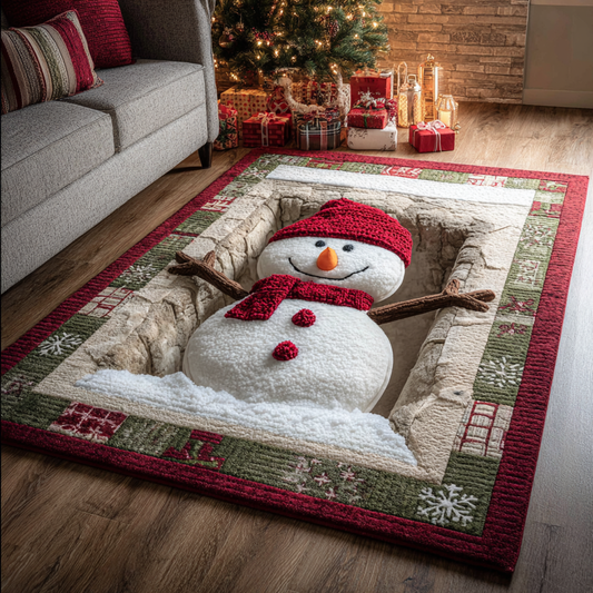 Cozy Snowman Area Rug NCU0DK11200