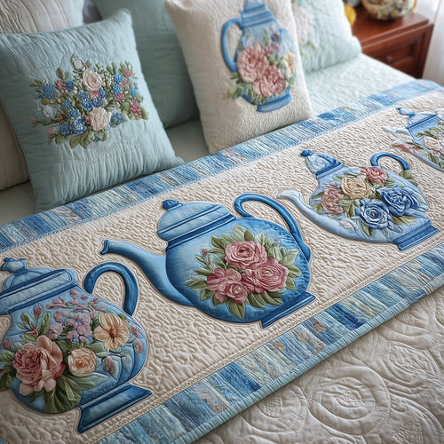 Cozy Teatime Quilted Bed Runner NCU0TH3562