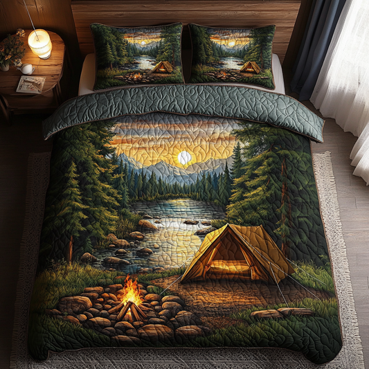 Cozy Tent 3-Piece Quilted Bedding Set NCU0DK6219