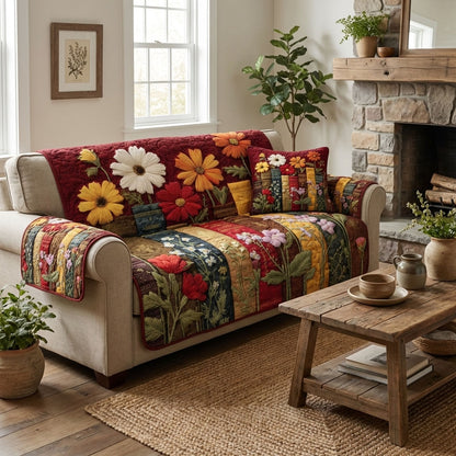 Cozy Tome Quilted Sofa Cover NCU0DK12278