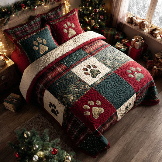 Cozy Tracks 3-Piece Quilted Bedding Set NCU0TV1138