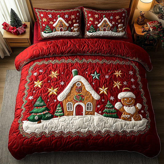 Cozy Treats 3-Piece Quilted Bedding Set NCU0DK10079